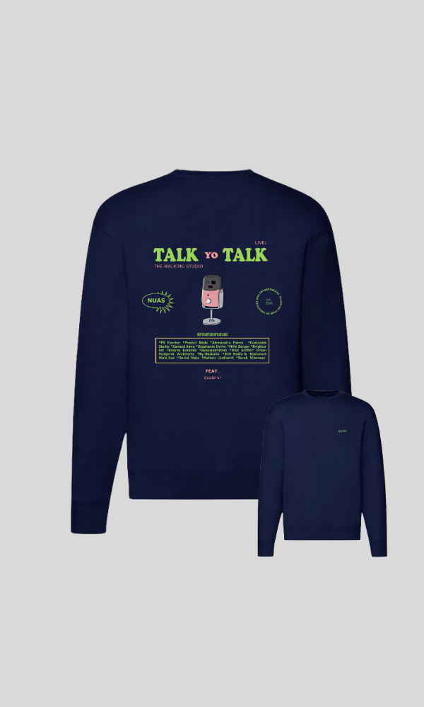 Recycled sweatshirt, printed collab