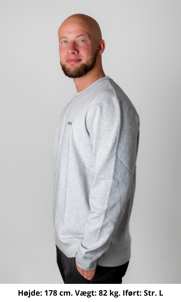 Recycled heavy sweatshirt, embroidered logo