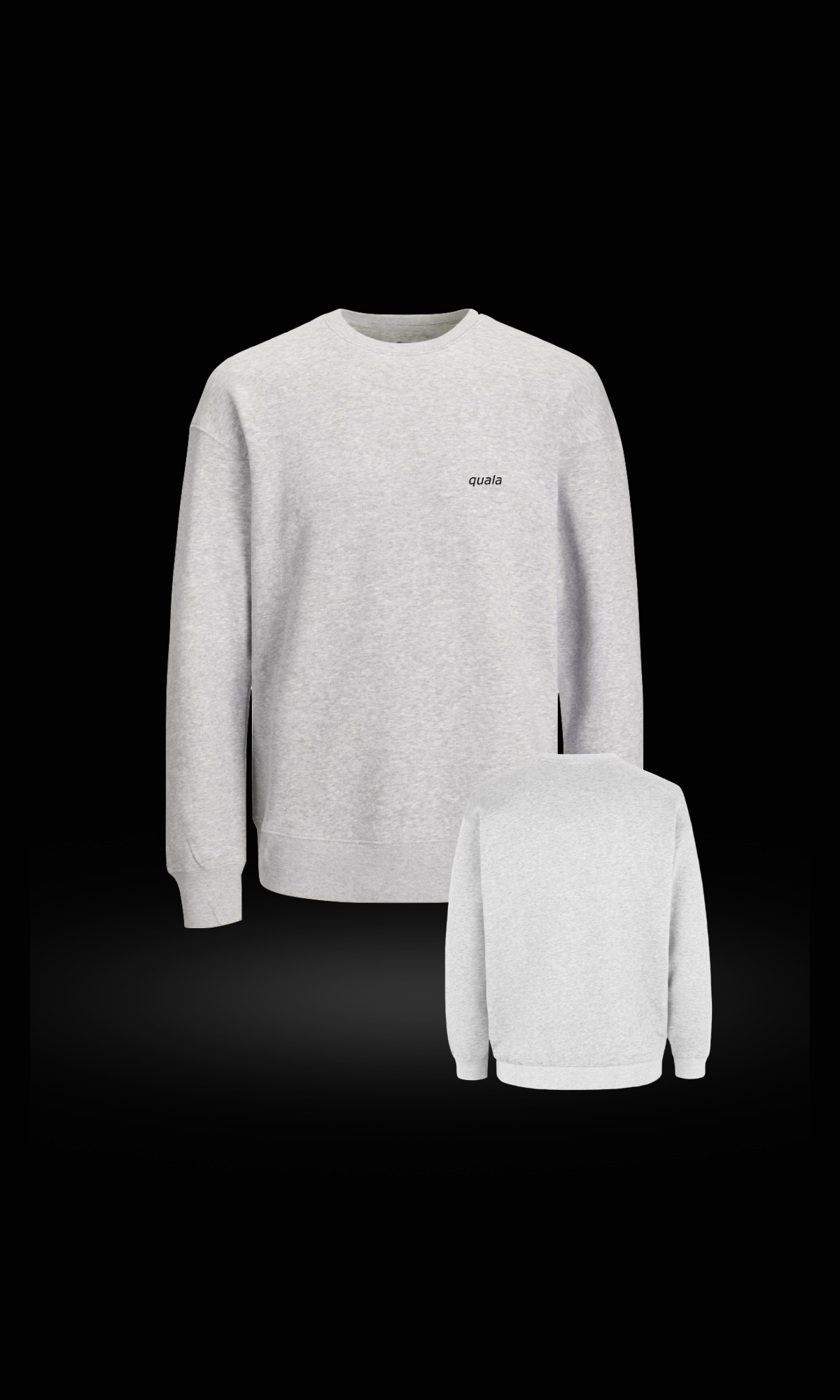 Recycled heavy sweatshirt, embroidered logo