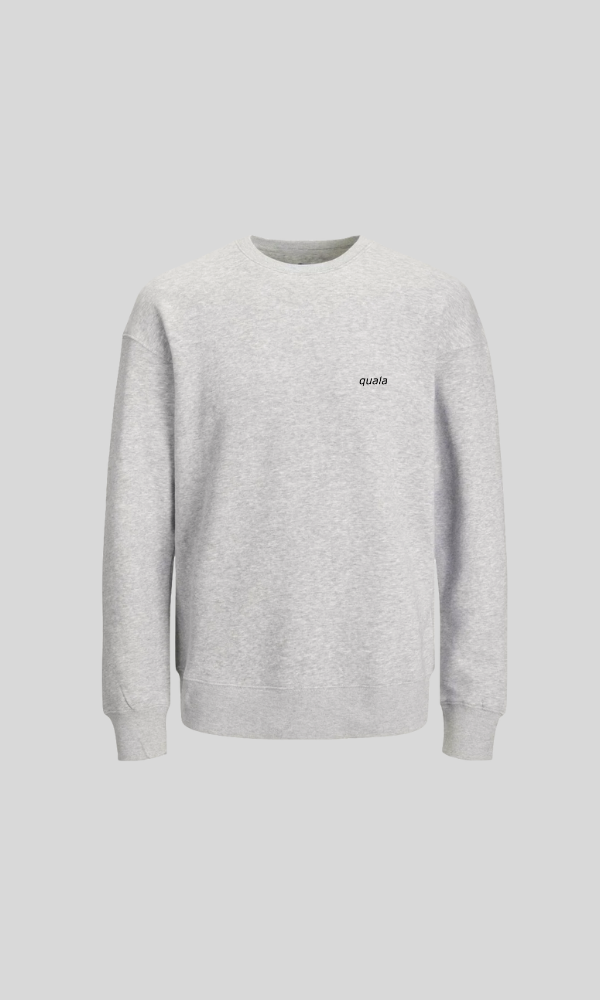Recycled heavy sweatshirt, embroidered logo