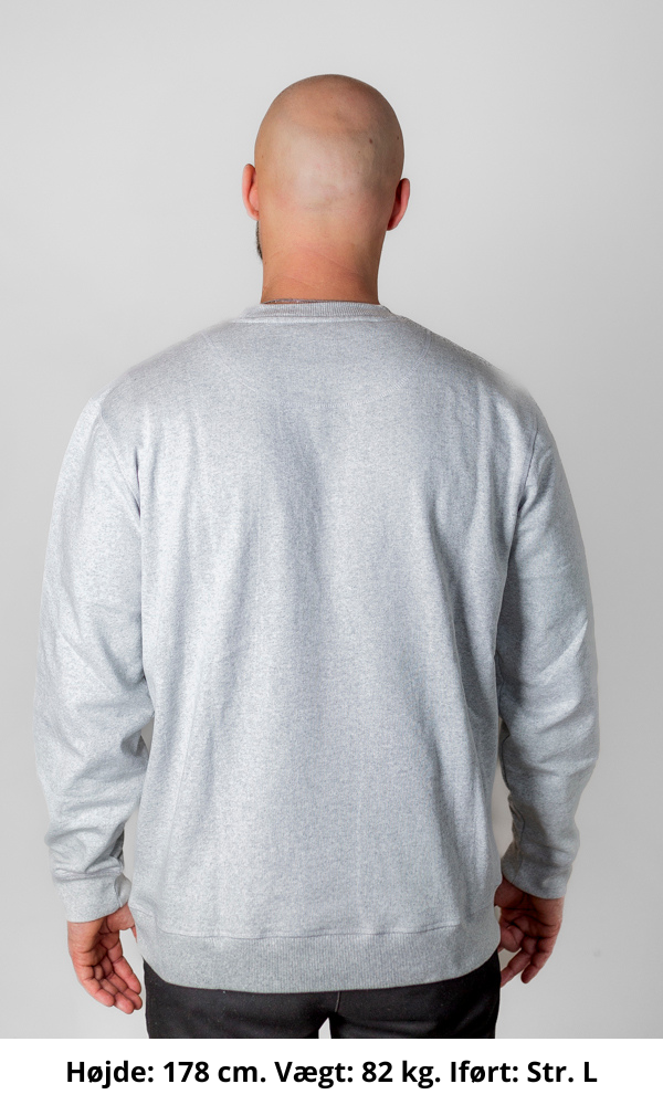 Recycled heavy sweatshirt, embroidered logo