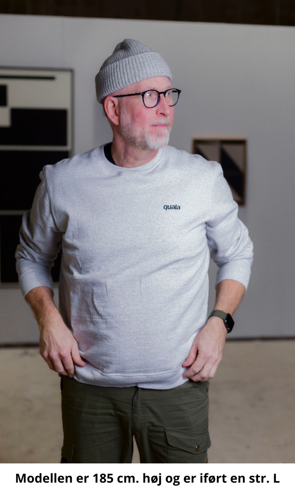 Recycled heavy sweatshirt, embroidered logo