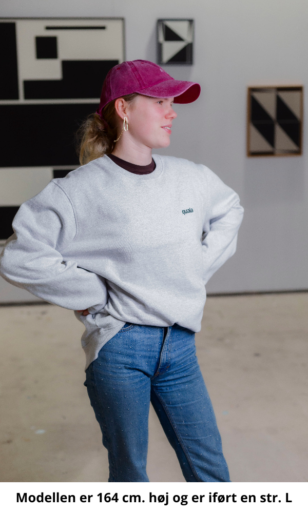 Recycled heavy sweatshirt, embroidered logo
