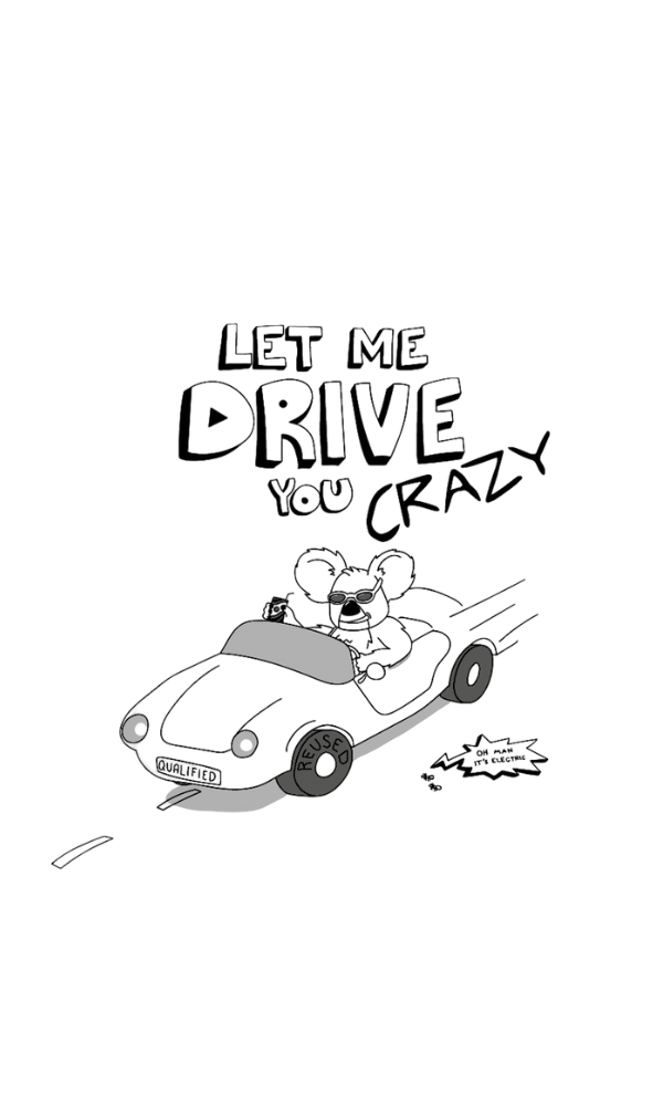 Let me drive you crazy. Upcycled sweatshirt.