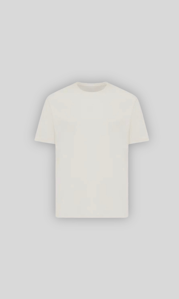 Recycled box fit t-shirt, printed logo | Neutral